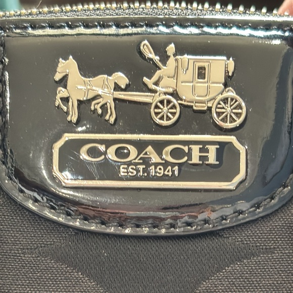 Coach 18650 Black Madison Satchel - Picture 5 of 10